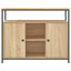 skænk Sonoma eg 100x35x80 cm konstrueret træ