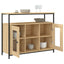 skænk 100x35x80 cm konstrueret træ sonoma-eg