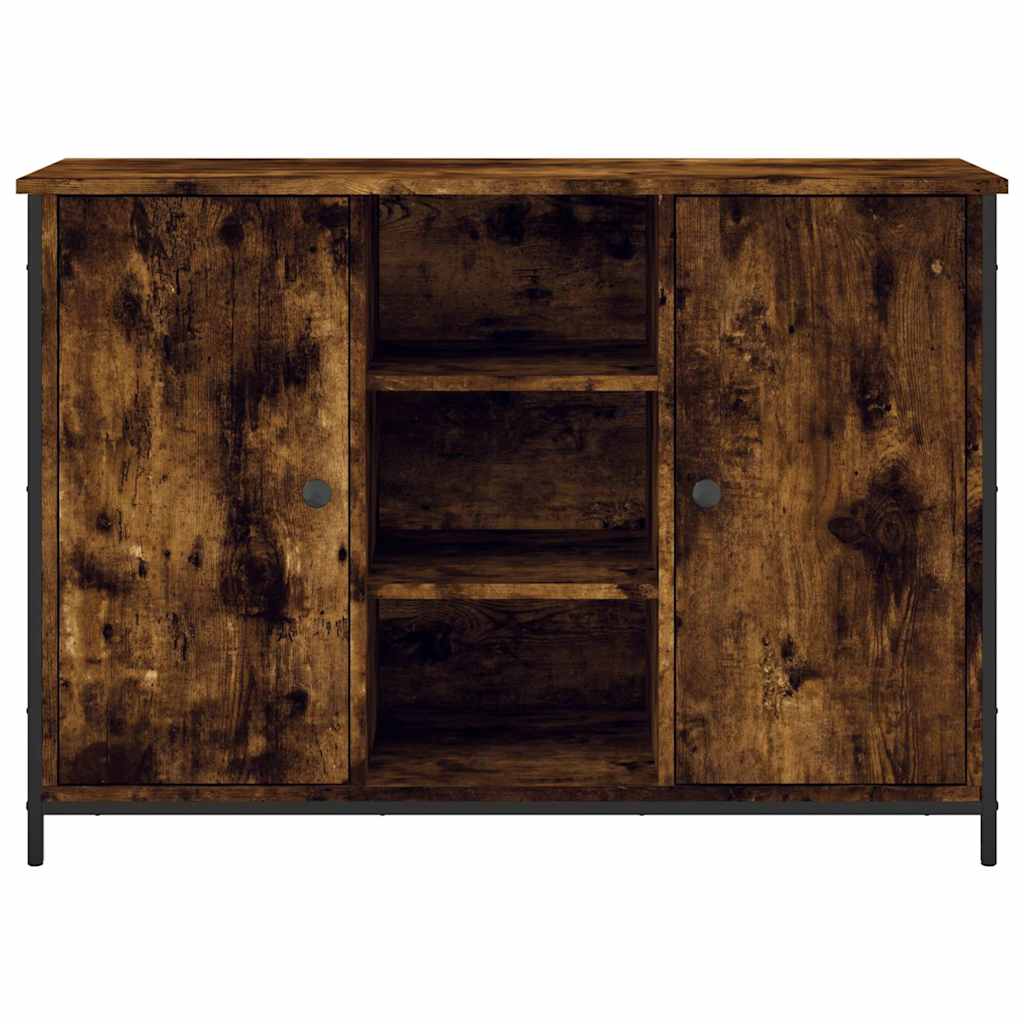 skænk 100x35x70 cm konstrueret træ røget egetræsfarve