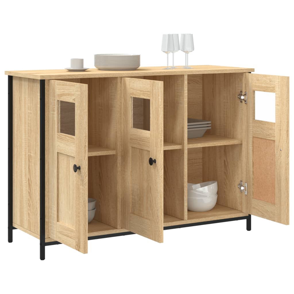 skænk 100x35x70 cm konstrueret træ sonoma-eg