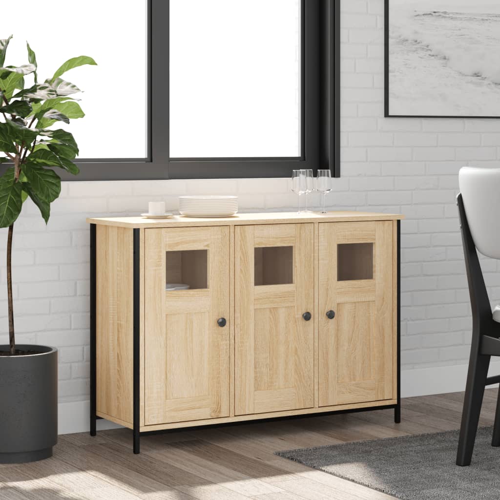 skænk 100x35x70 cm konstrueret træ sonoma-eg