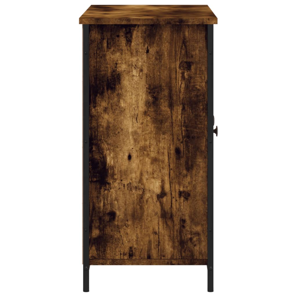 skænk 100x35x70 cm konstrueret træ røget egetræsfarve