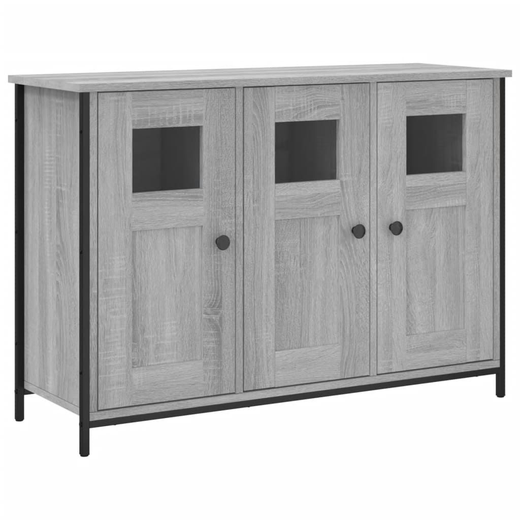 skænk 100x35x70 cm konstrueret træ grå sonoma-eg