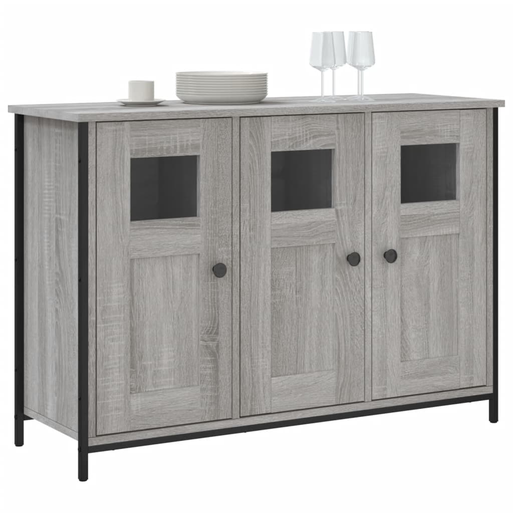 skænk 100x35x70 cm konstrueret træ grå sonoma-eg