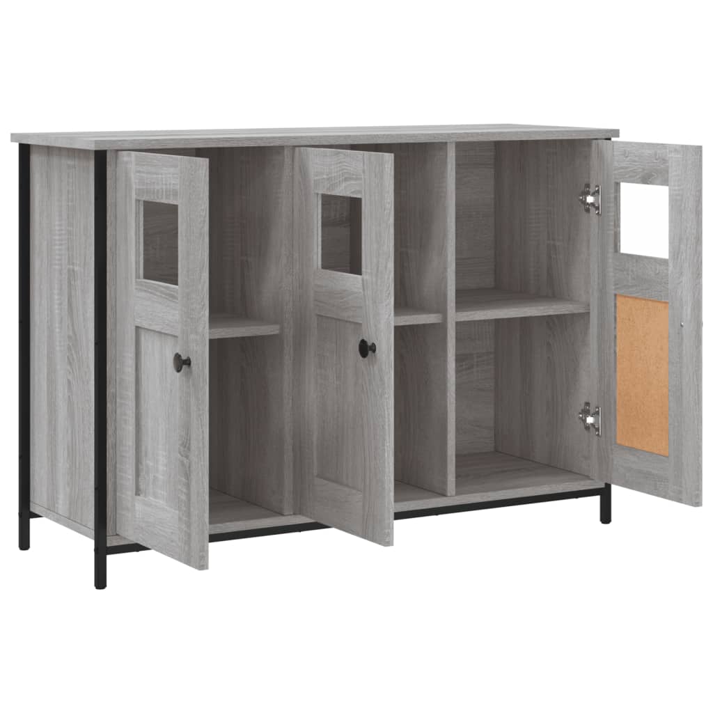 skænk 100x35x70 cm konstrueret træ grå sonoma-eg
