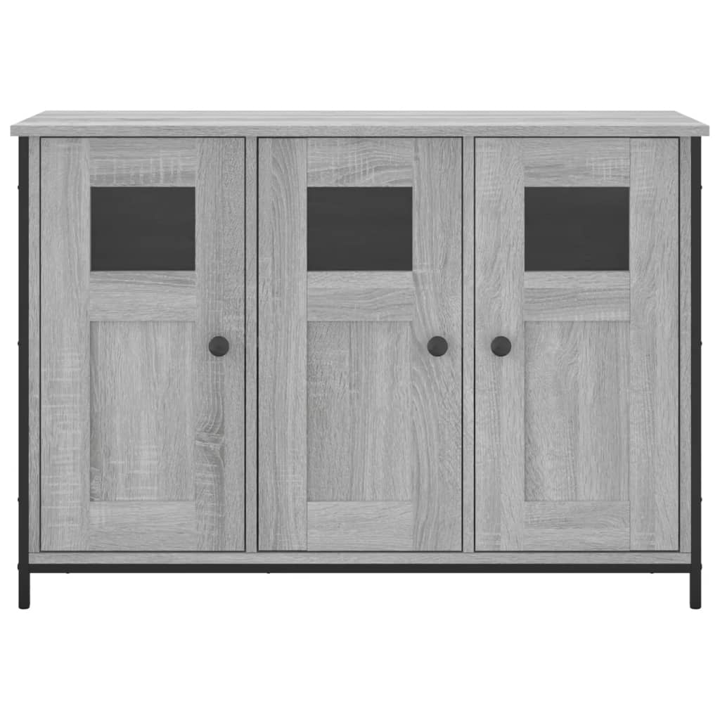 skænk 100x35x70 cm konstrueret træ grå sonoma-eg