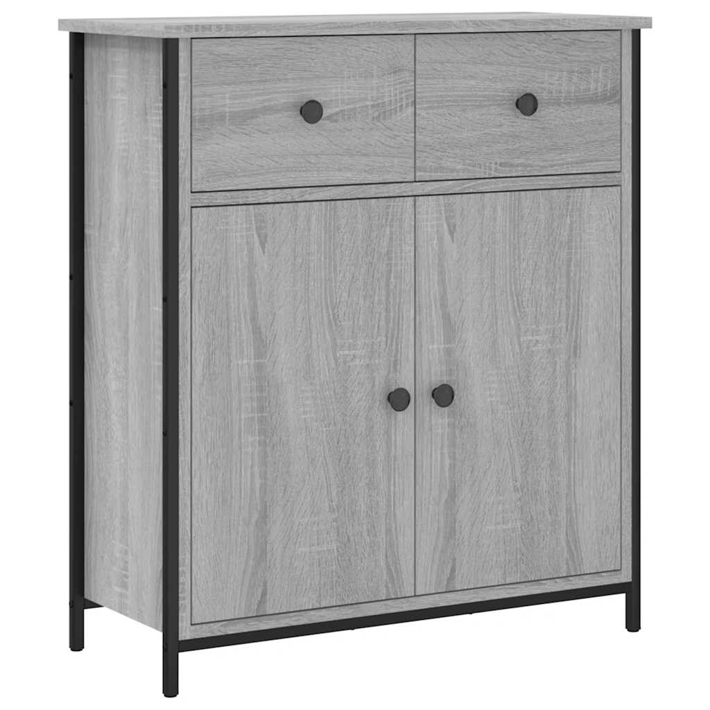skænk 70x30x80 cm konstrueret træ grå sonoma-eg