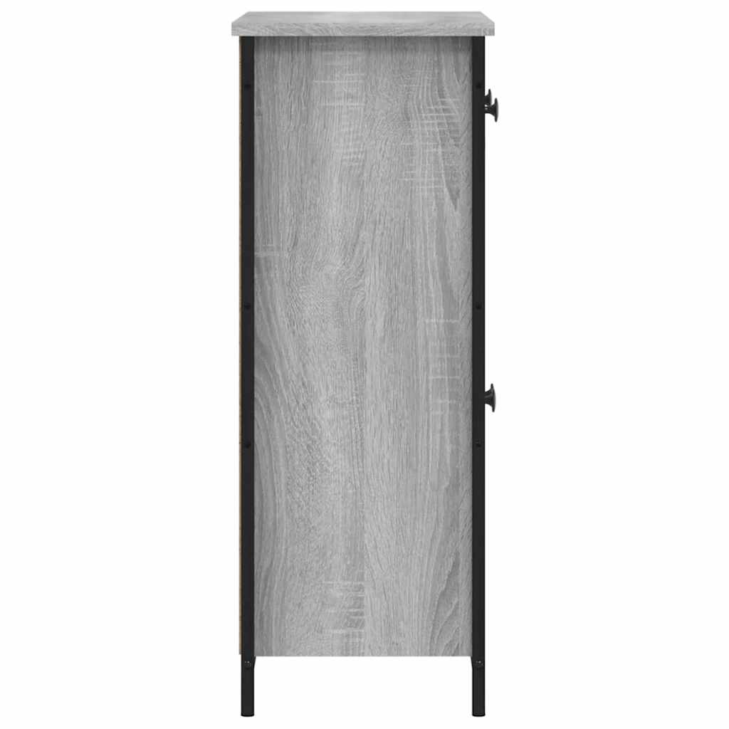 skænk 70x30x80 cm konstrueret træ grå sonoma-eg