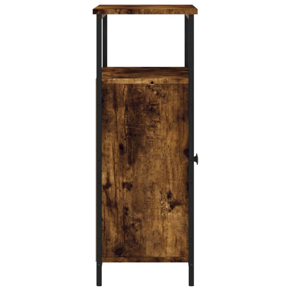 skænk 70x30x80 cm konstrueret træ røget egetræsfarve