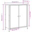 skænk 70x30x80 cm konstrueret træ sonoma-eg