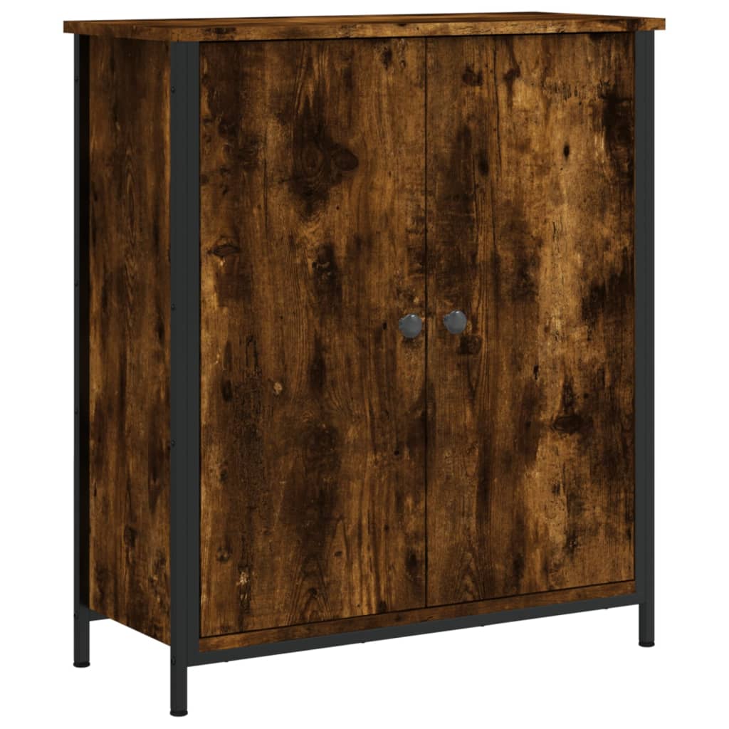 skænk 70x30x80 cm konstrueret træ røget egetræsfarve