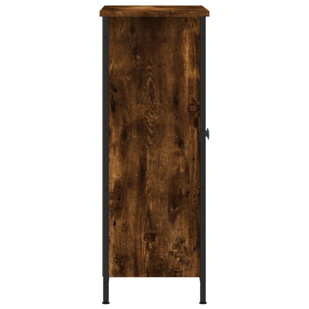 skænk 70x30x80 cm konstrueret træ røget egetræsfarve