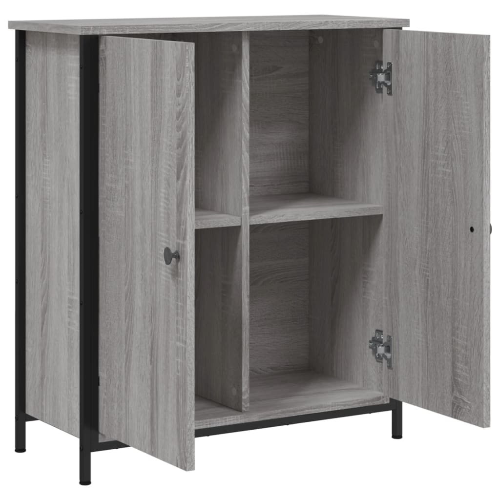 skænk 70x30x80 cm konstrueret træ grå sonoma-eg