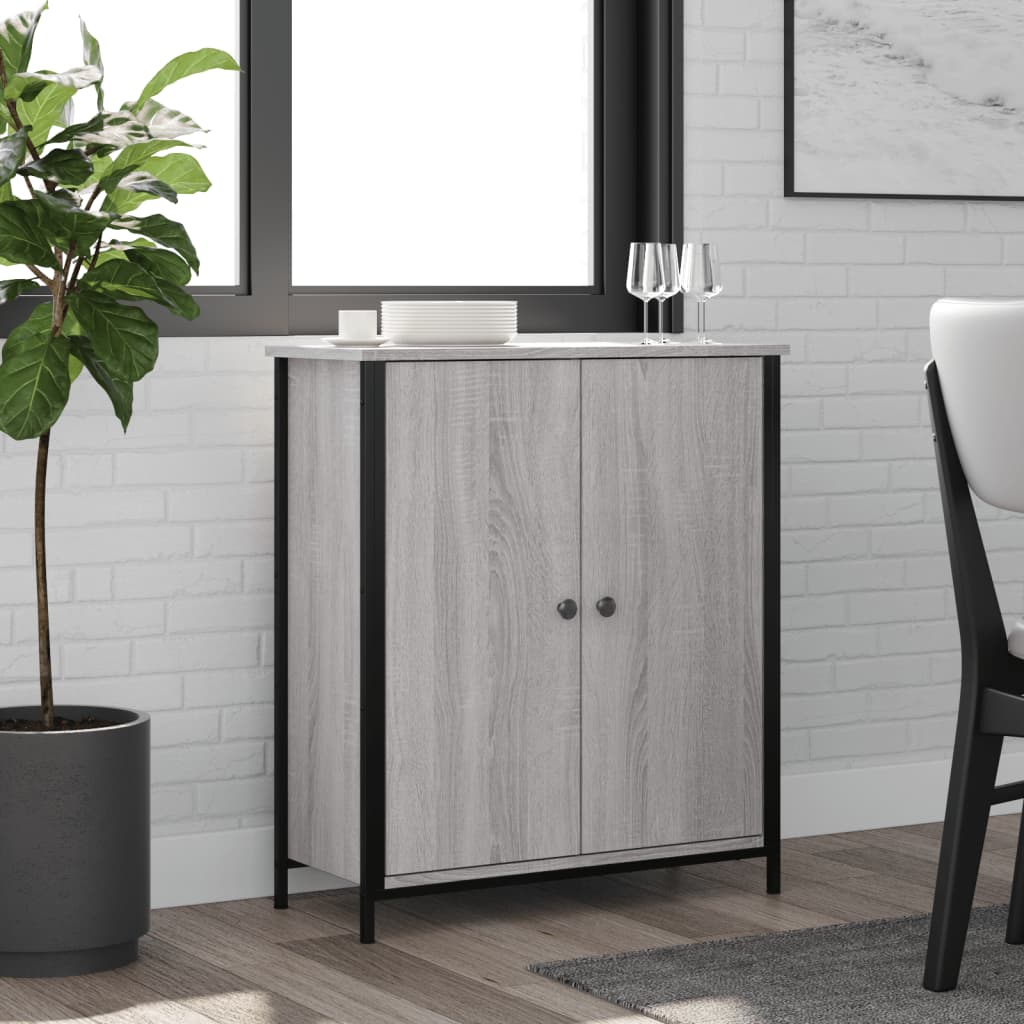 skænk 70x30x80 cm konstrueret træ grå sonoma-eg