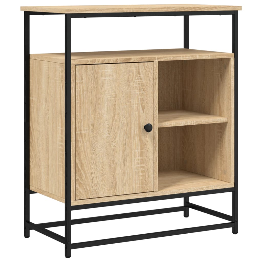 skænk Sonoma eg 69x35x80 cm konstrueret træ
