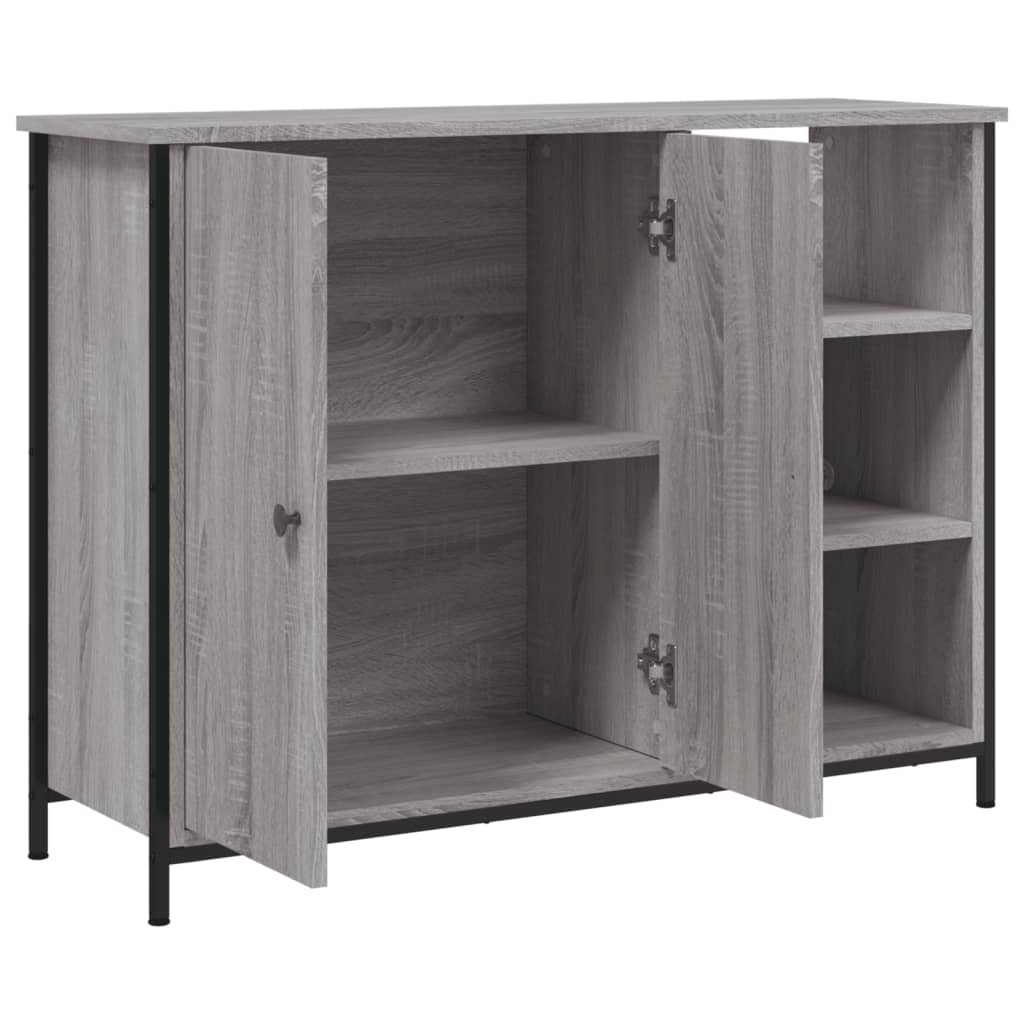skænk 100x33x75 cm konstrueret træ grå sonoma-eg