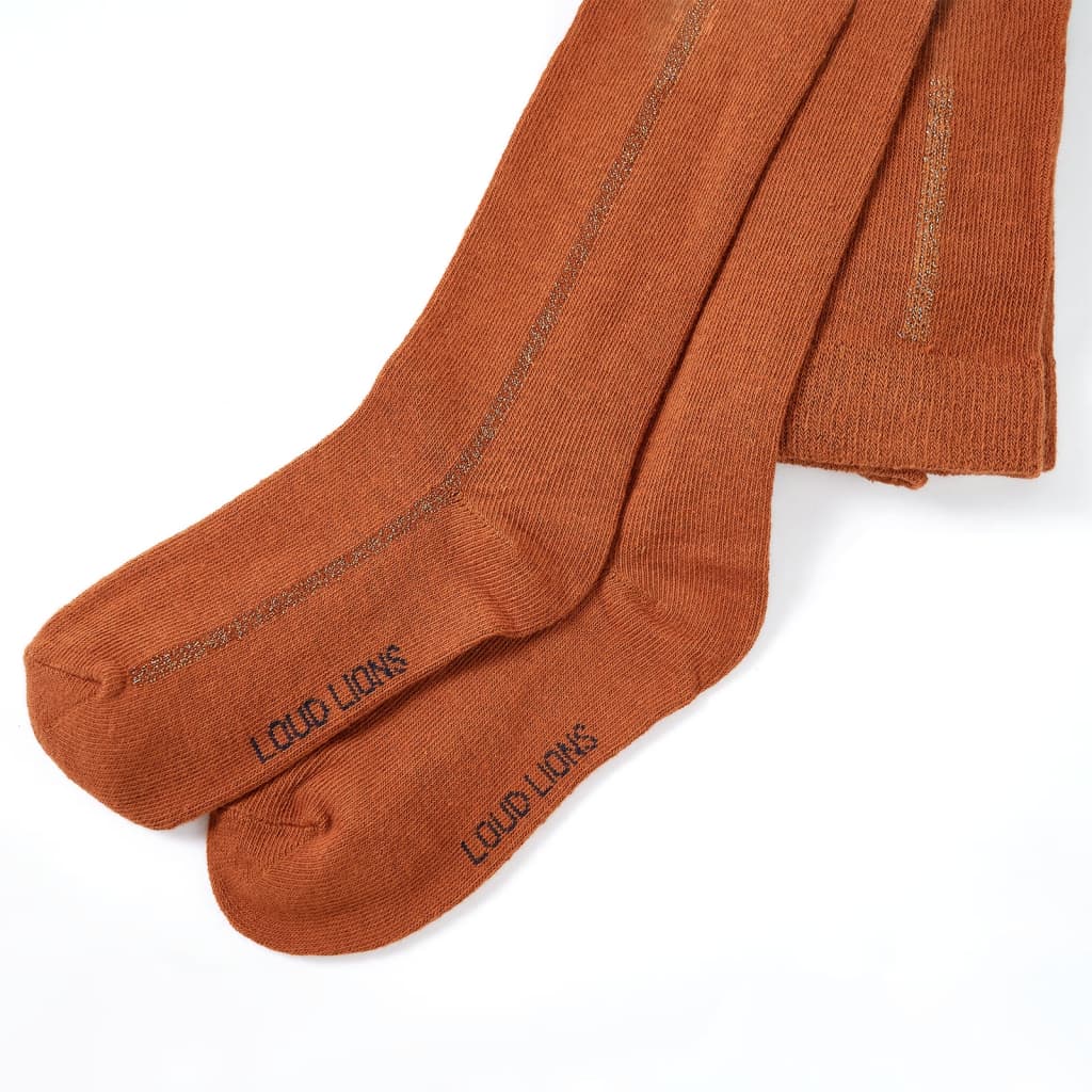 Strømpebukser til børn. str. 104 cognacfarvet