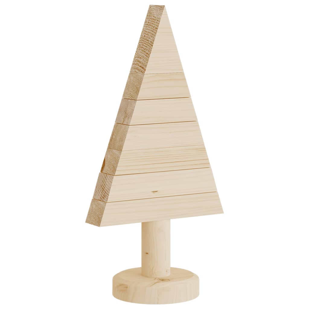 dekorative juletræer 2 stk. 30 cm massivt fyrretræ