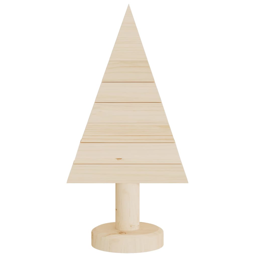 dekorative juletræer 2 stk. 30 cm massivt fyrretræ