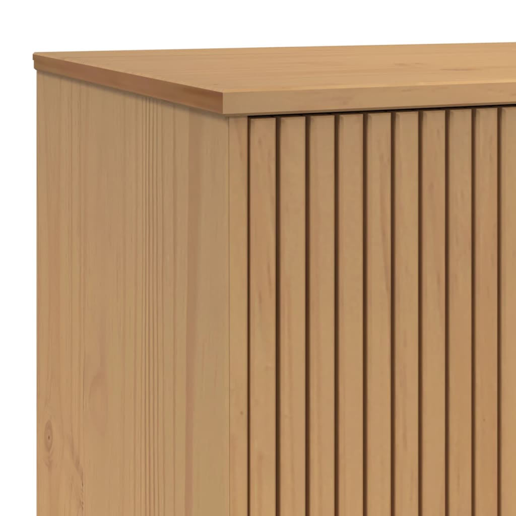 skænk OLDEN 114x43x73,5 cm massivt fyrretræ brun