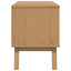 tv-bord OLDEN 114x43x57 cm massivt fyrretræ brun