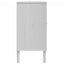 skænk SENJA 112x40x80 cm rattan-look massivt fyrretræ hvid