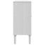 skænk SENJA 80x35x80 cm rattan-look massivt fyrretræ hvid