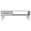 sofabord SENJA 100x55x33 cm rattan-look massivt træ hvid
