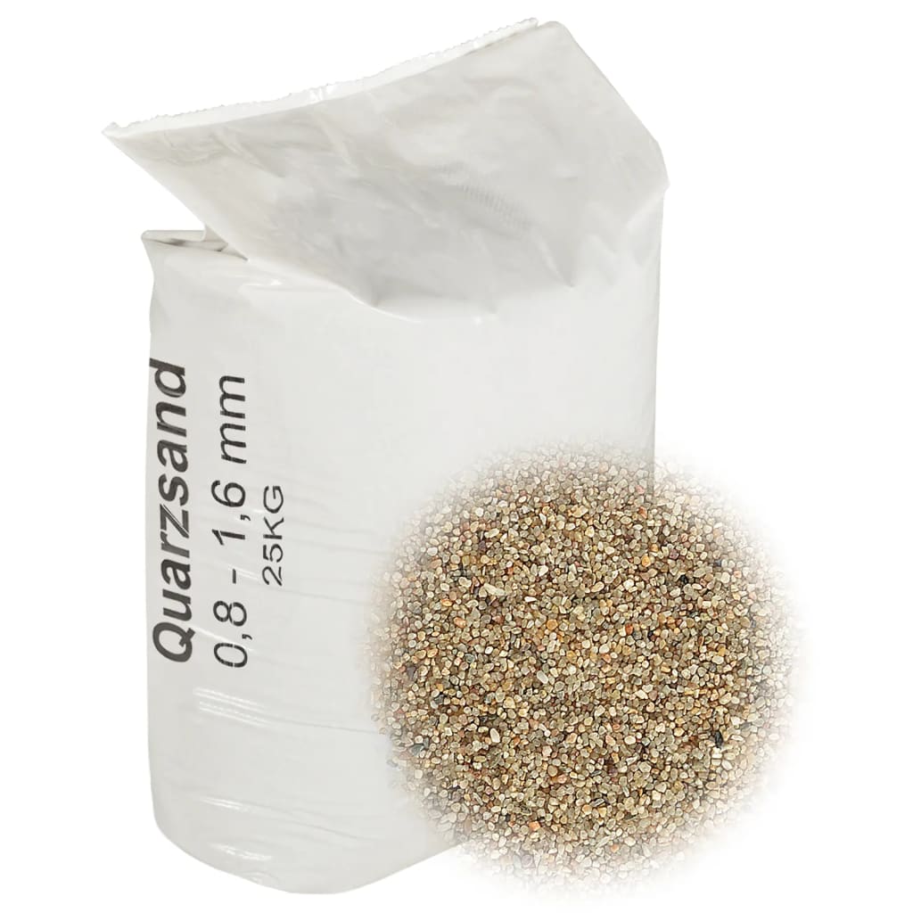filtersand 25 kg 0,8-1,6 mm