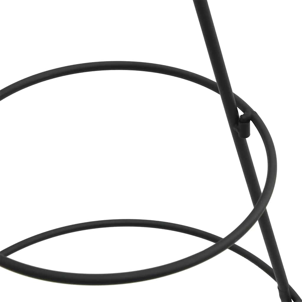 dekorativt juletræ 90 cm metal sort