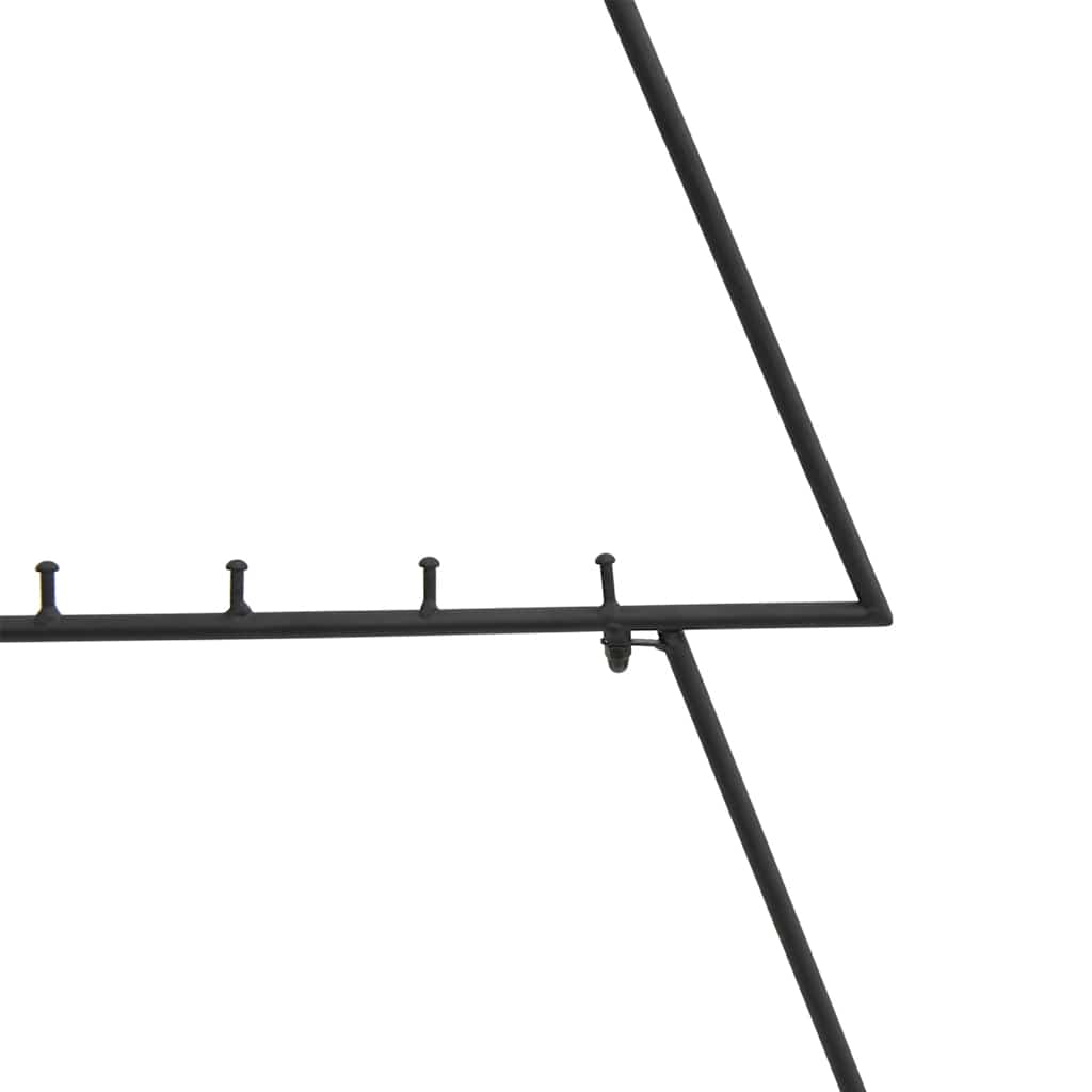 dekorativt juletræ 125 cm metal sort