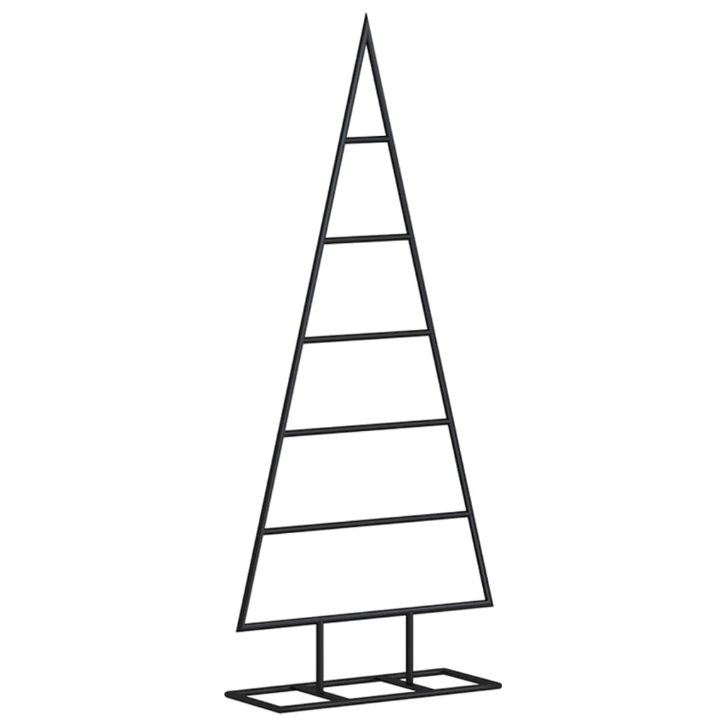 dekorativt juletræ 90 cm metal sort
