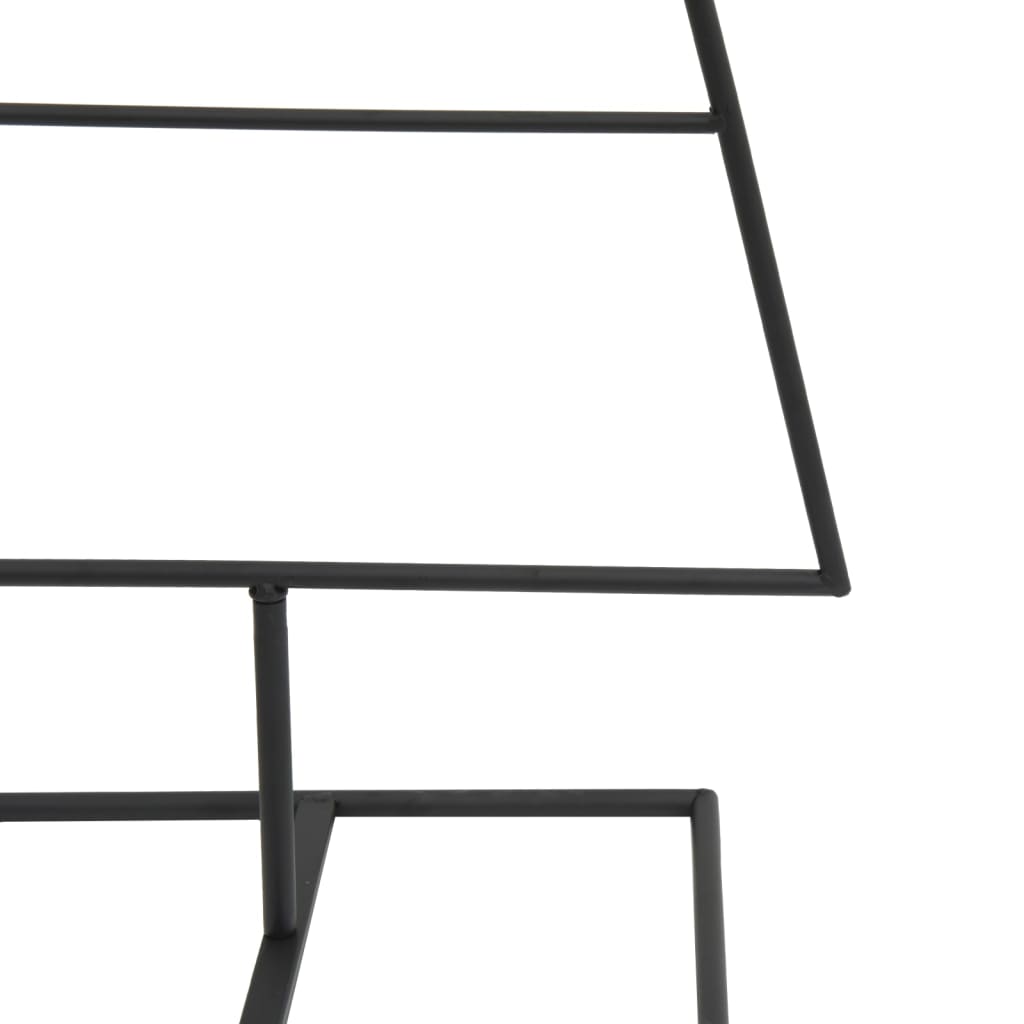 dekorativt juletræ 90 cm metal sort
