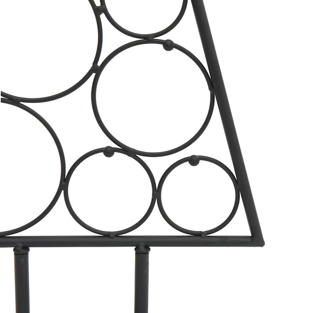 dekorativt juletræ 60 cm metal sort