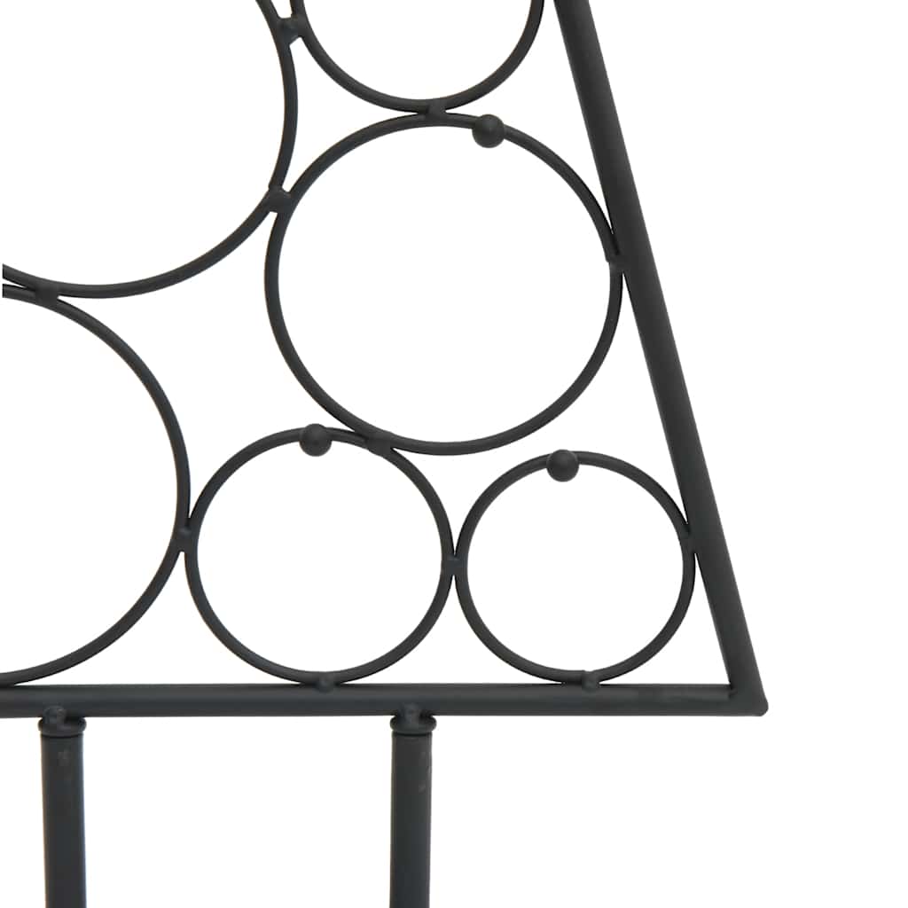 dekorativt juletræ 90 cm metal sort