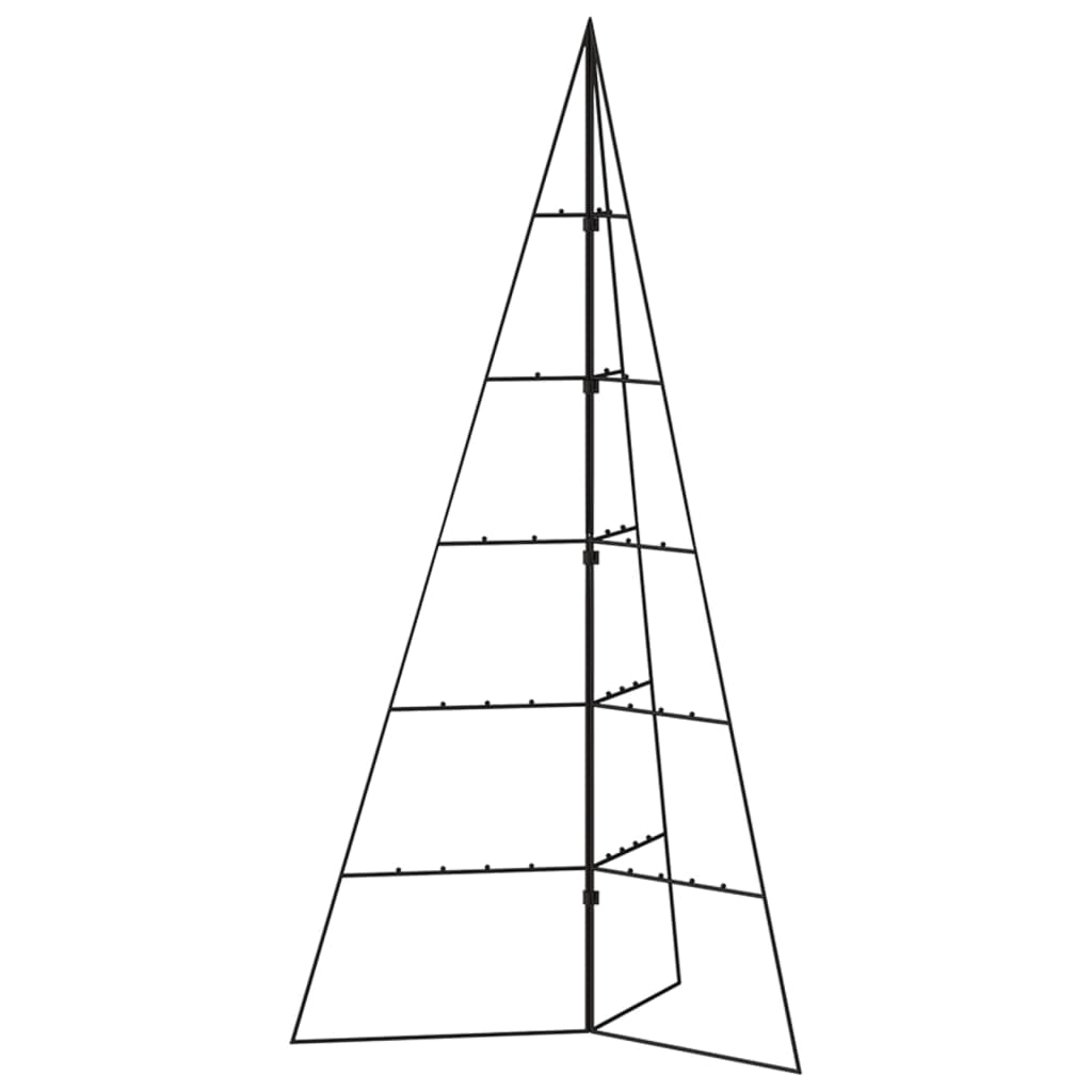 dekorativt juletræ 100 cm metal sort