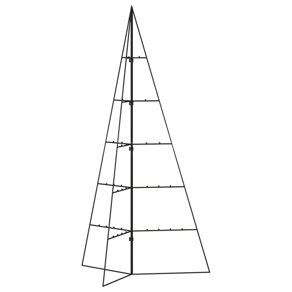 dekorativt juletræ 100 cm metal sort