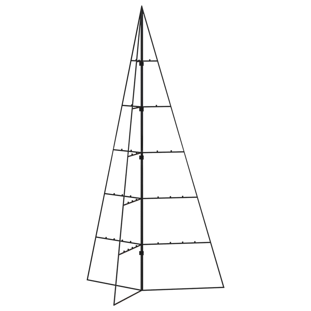 dekorativt juletræ 100 cm metal sort
