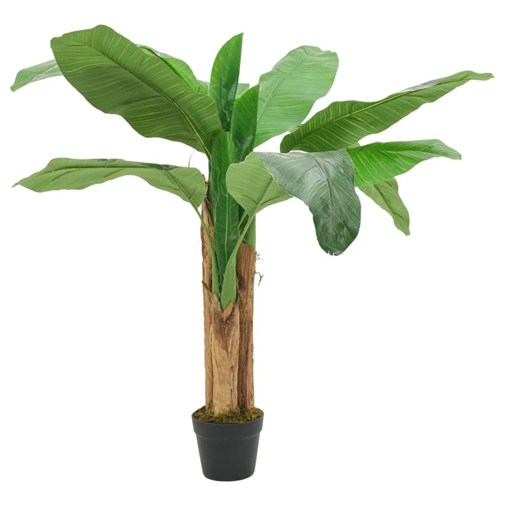 kunstigt banantræ 9 blade 120 cm grøn