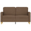 2-personers sofa 120 cm stof brun