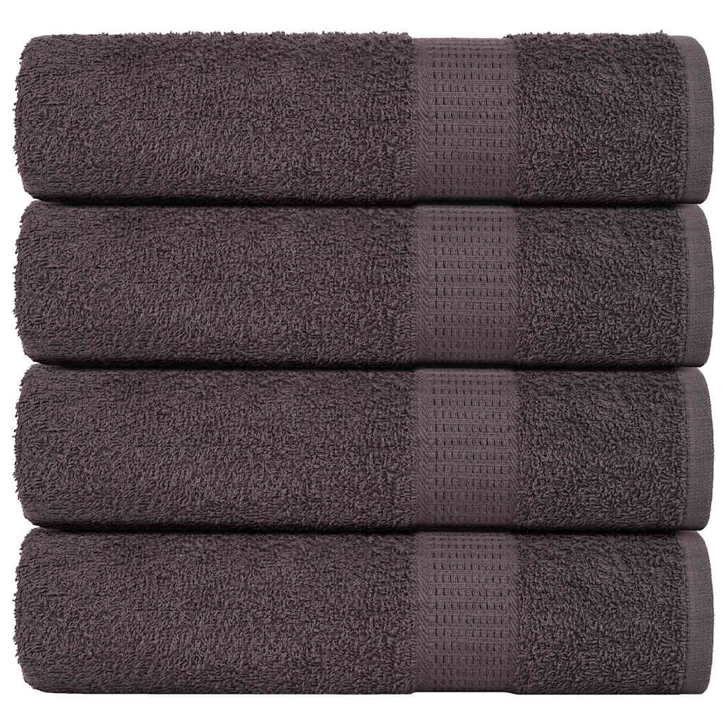 brusehåndklæder FROGN 4 stk. antracit 70x140 cm 360 g/m²