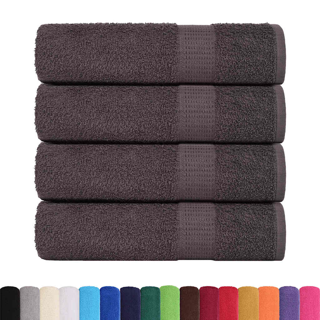brusehåndklæder FROGN 4 stk. antracit 70x140 cm 360 g/m²
