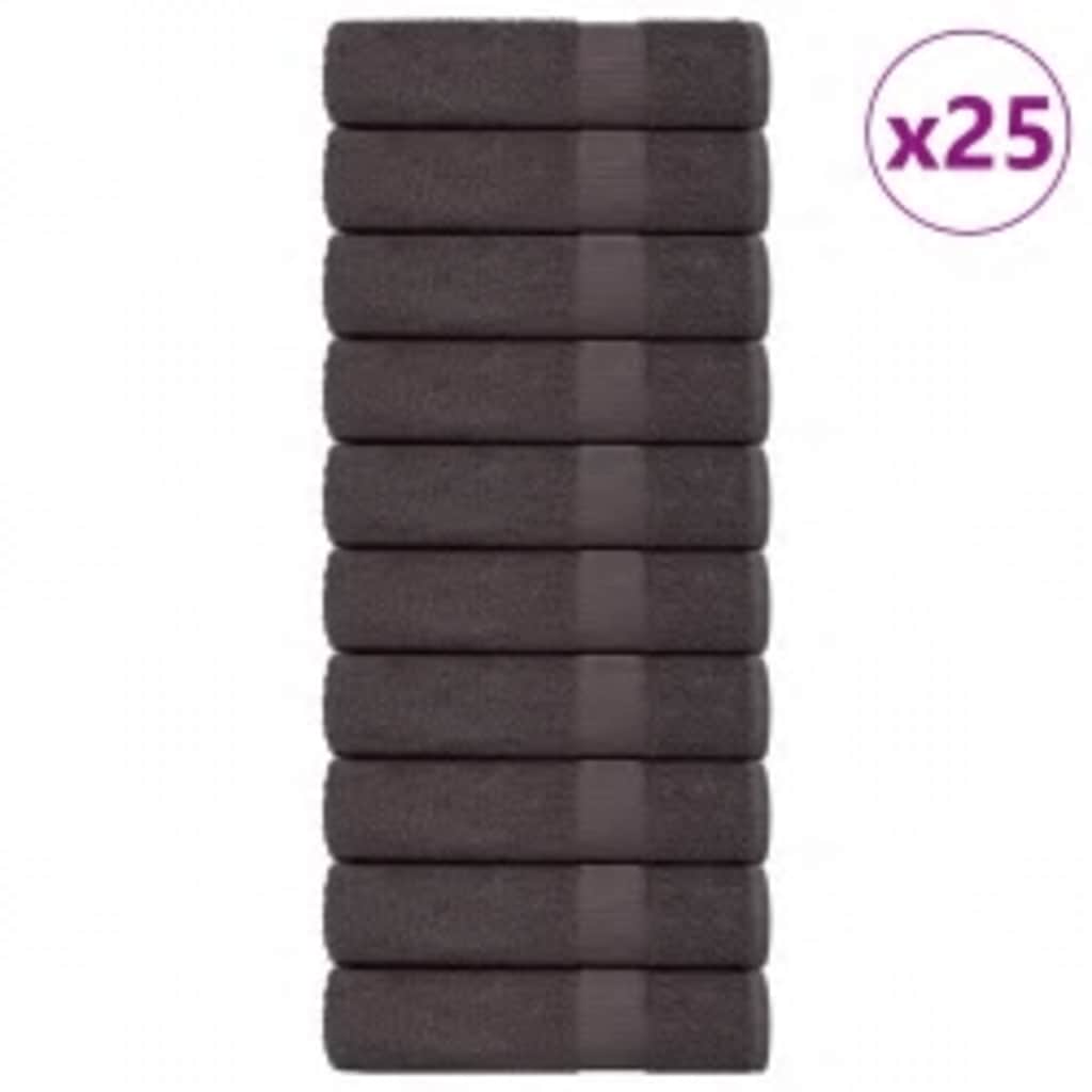 brusehåndklæder FROGN 25 stk. antracit 70x140 cm 360 g/m²