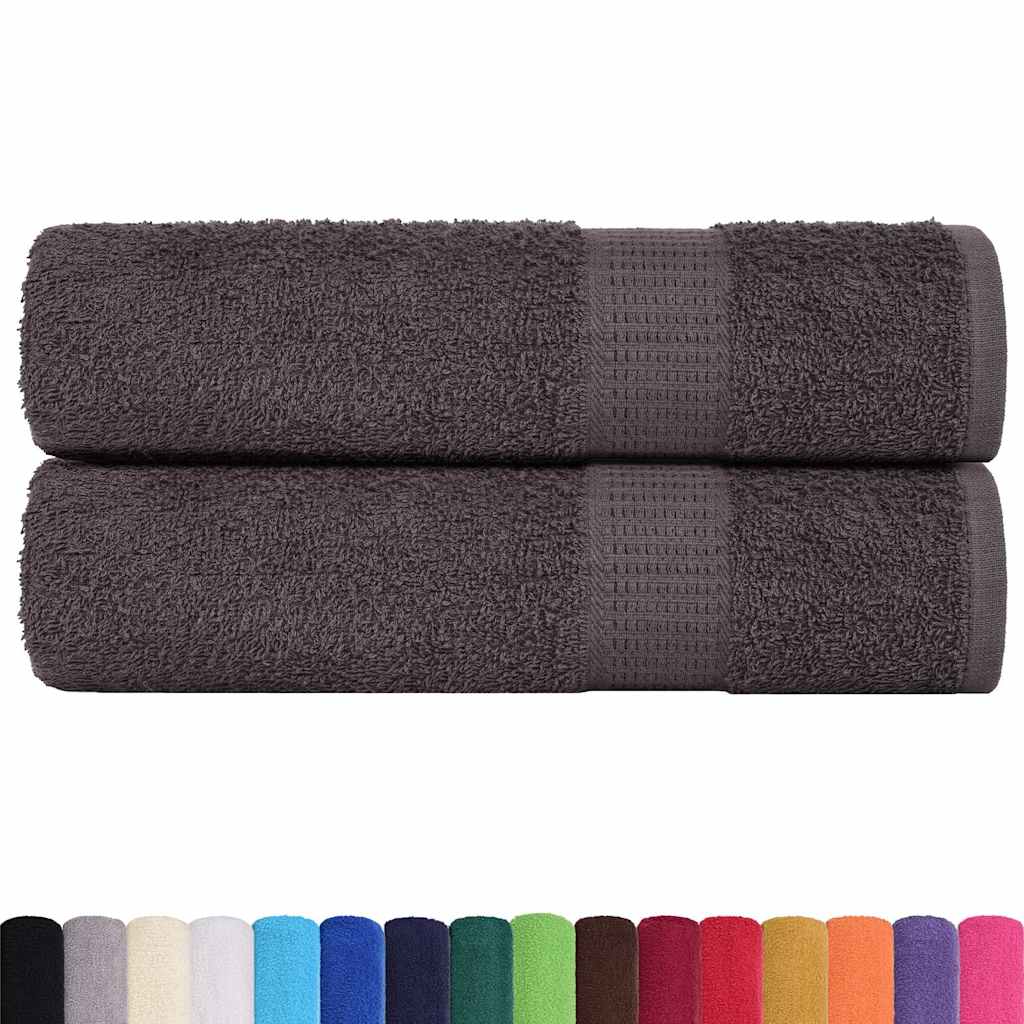 badehåndklæder FROGN 2 stk. antracit 100x150 cm 360 g/m²