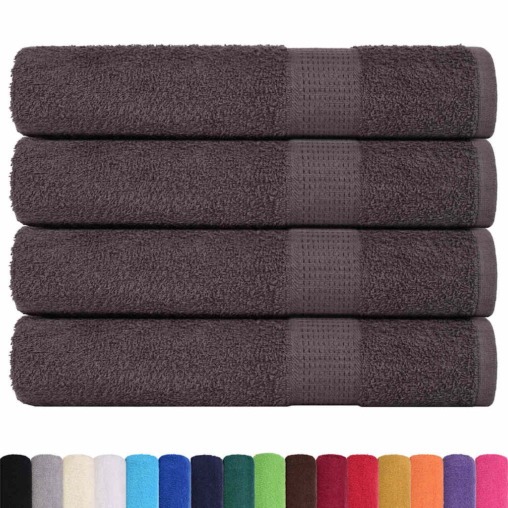 saunahåndklæder FROGN 4 stk. antracit 80x200 cm 360 g/m²
