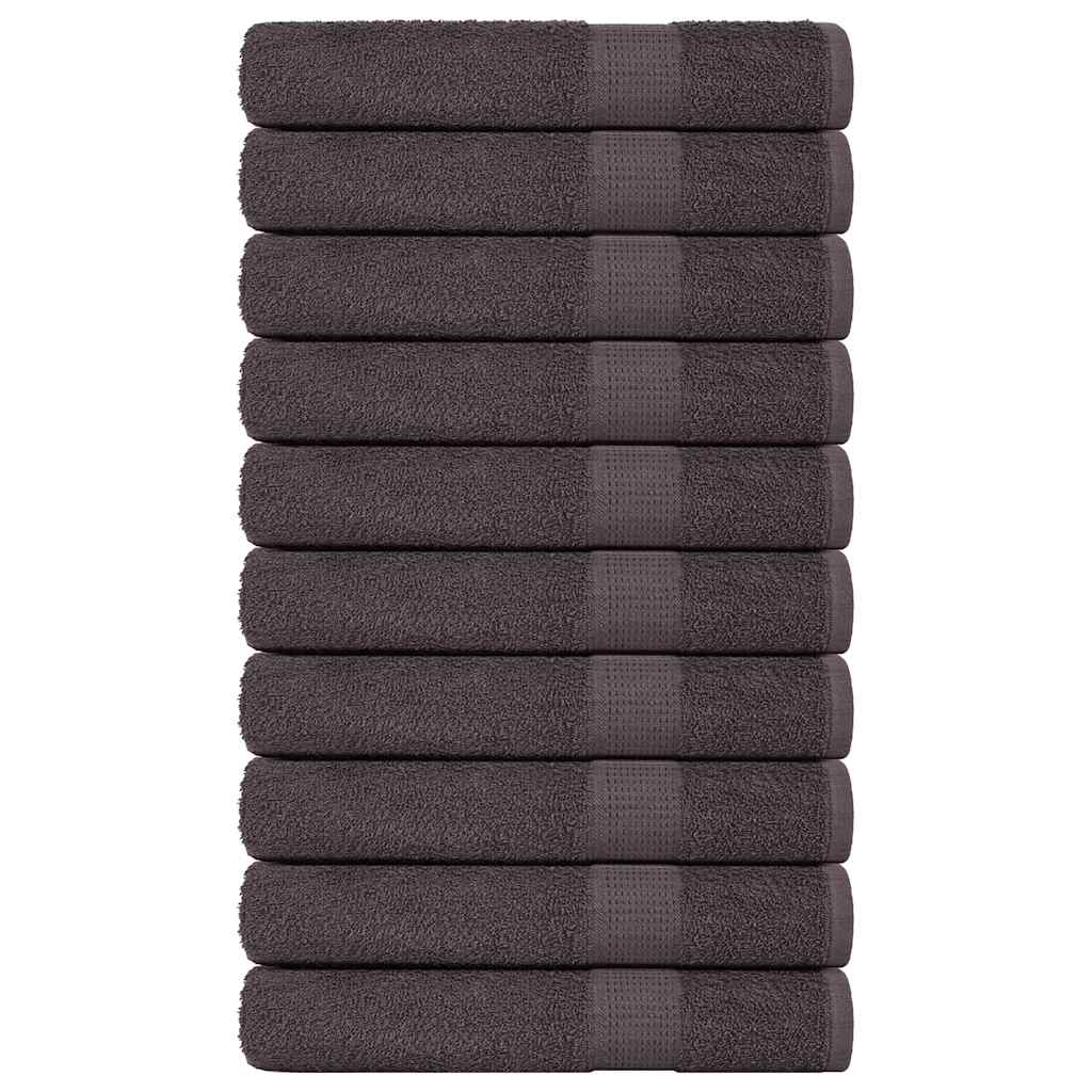 håndklæder FROGN 10 stk. antracit 100x200 cm 360 g/m²