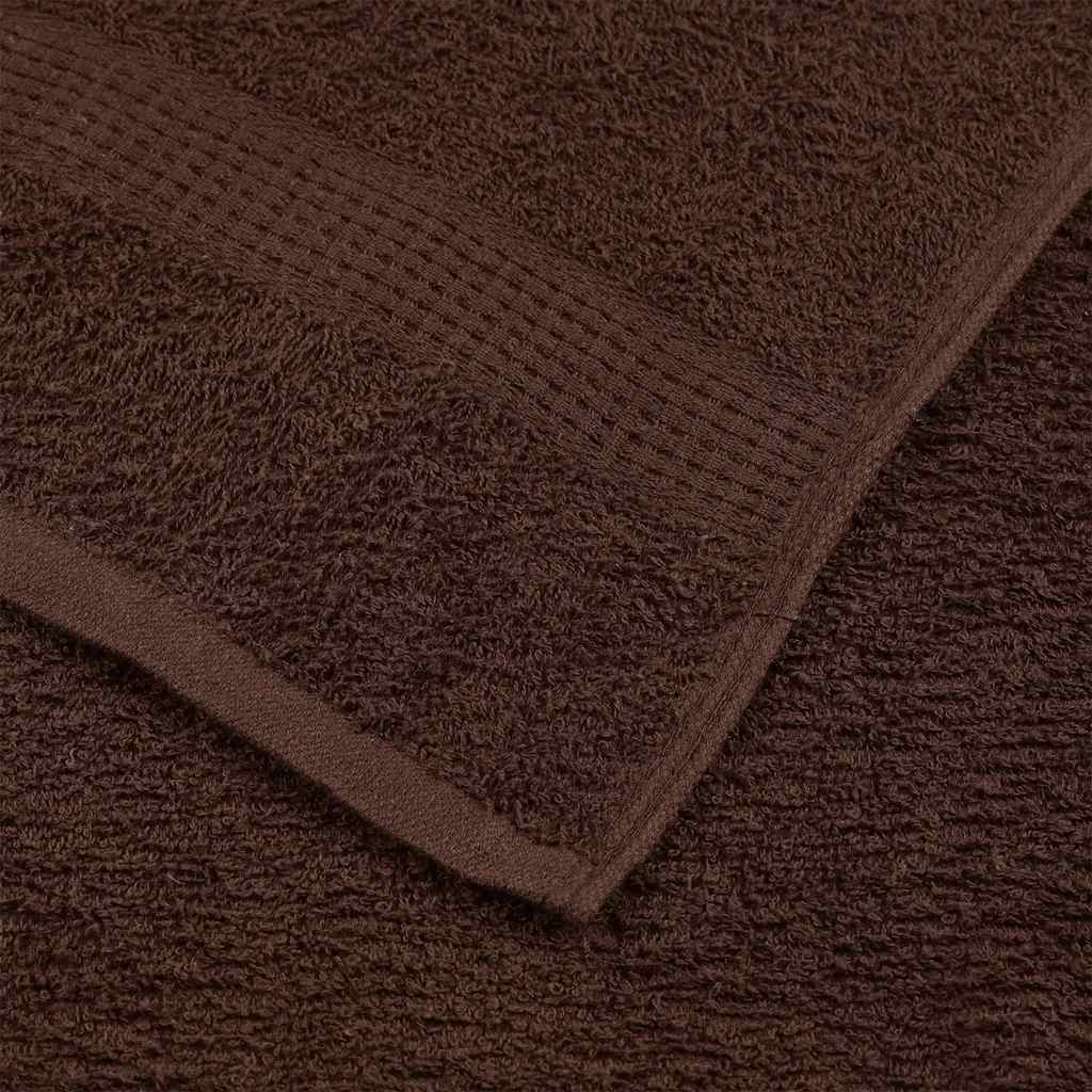 saunahåndklæder FROGN 10 stk. brun 80x200 cm 360 gsm
