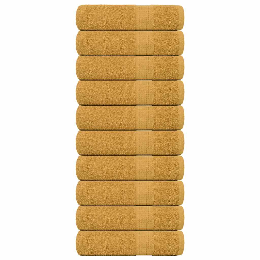 badehåndklæder FROGN 10 stk. guld 100x150 cm 360 gsm