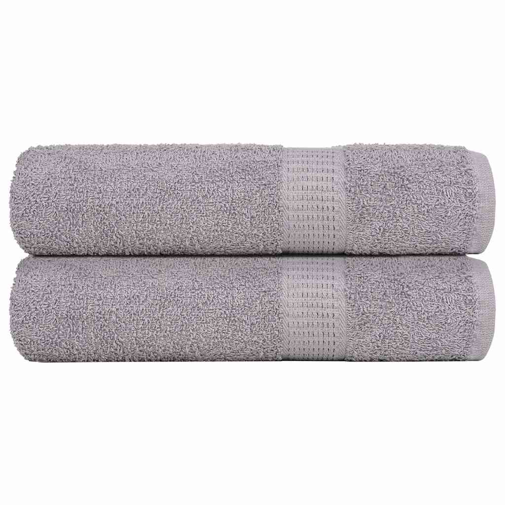 brusehåndklæder FROGN 2 stk. grå 70x140 cm 360 gsm