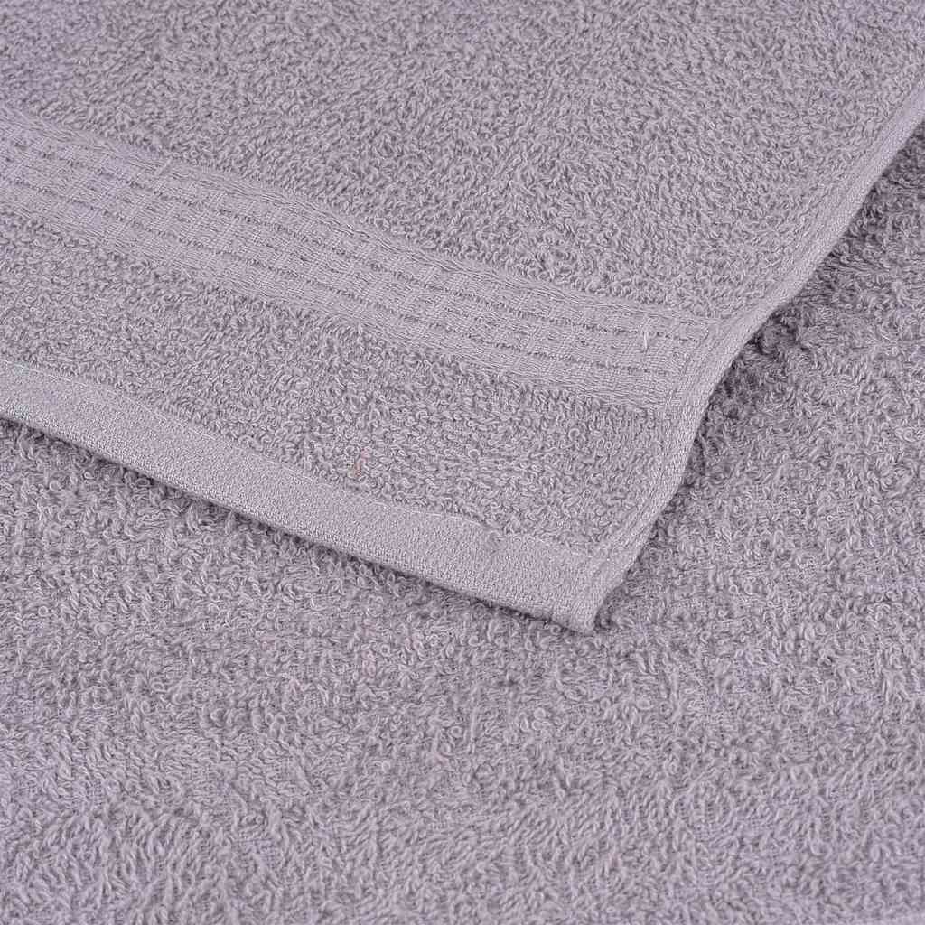 brusehåndklæder FROGN 4 stk. grå 70x140 cm 360 gsm